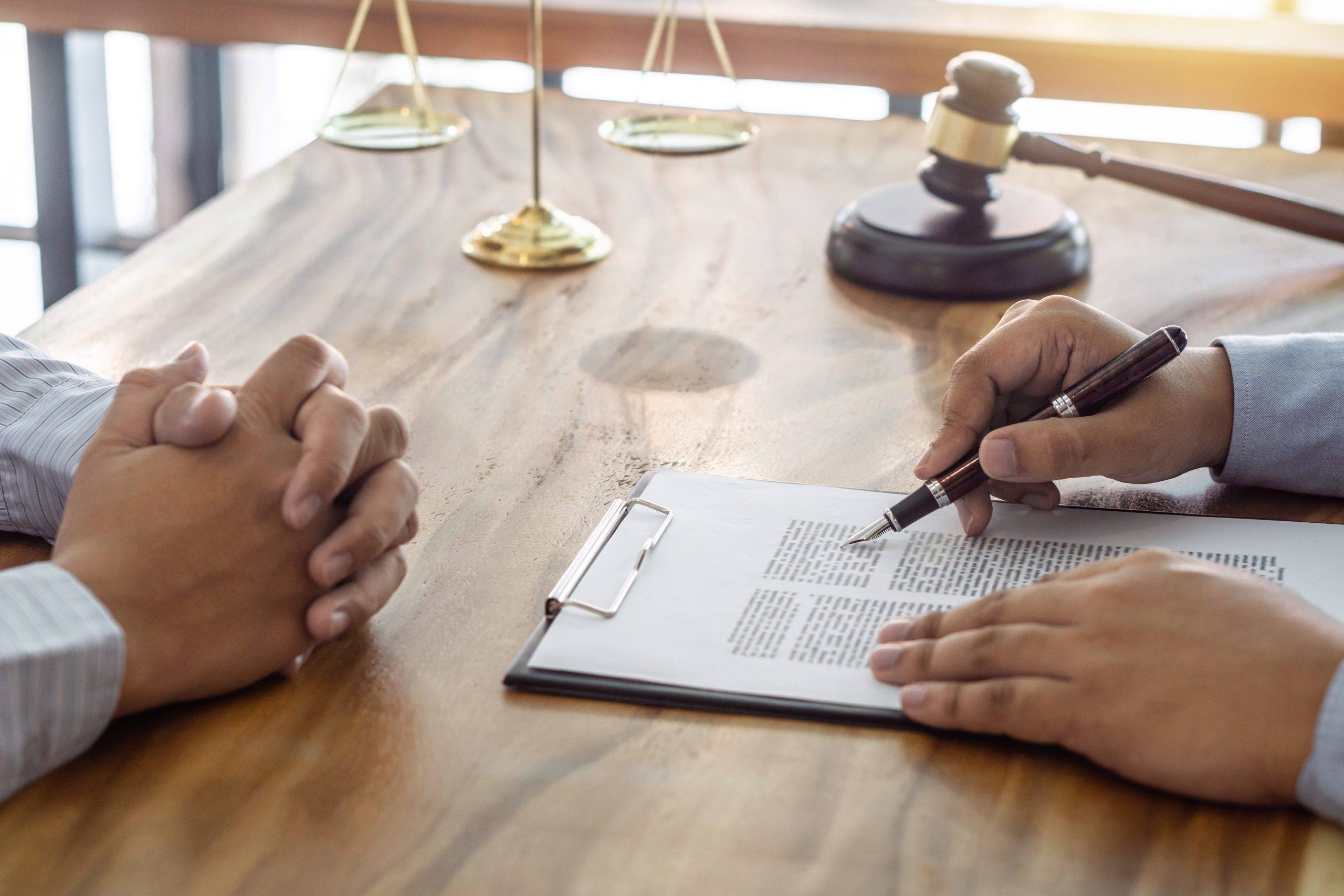 Law, lawyer attorney and justice concept, Consultation between a